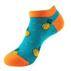 Avocado Cotton Boat Socks – Funny Fruit Pattern for Men and Women