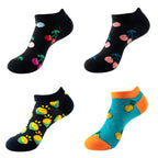 Avocado Cotton Boat Socks – Funny Fruit Pattern for Men and Women