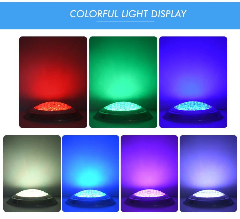 RGB LED Swimming Pool Lamp – Stainless Steel Waterproof Light for Underwater