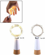 USB Rechargeable Cork Fairy Lights – 2m 20 LED String Lamp for Home Decor
