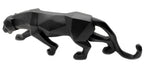 Large Geometric Panther Statue – Abstract Resin Leopard for Home Office Decor