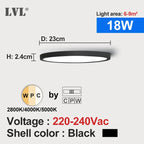 LED Ceiling Light – Wood Grain Golden Finish for Kitchen and Bedroom