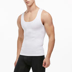 Compression Tank Top – Abdomen Slimming Body Shaper for Gynecomastia Support