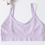 Seamless Push Up Bra – Soft Low Back Crop Top for Everyday Comfort