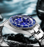 Stainless Steel Quartz Watch – Waterproof Business Accessory for Men