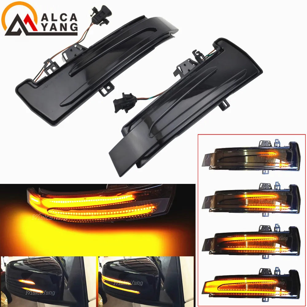 Dynamic LED Side Mirror Indicators – Sequential Turn Signals for Mercedes Benz
