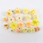 Artificial Flower Heads – Silk Craft Supplies for Wedding Home Decoration