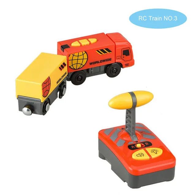 Magnetic RC Electric Train – Diecast Locomotive for Wooden Railway Tracks