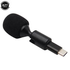 Portable Mini Microphone – 3.5mm Type-C Flexural Mic for Phone and Laptop