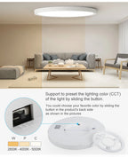LED Ceiling Light – Wood Grain Golden Finish for Kitchen and Bedroom