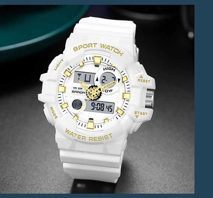 Digital Sports Watch – Waterproof LED Military Timepiece for Outdoor Men