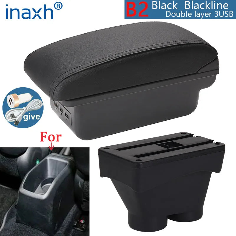 Center Console Armrest Box – Storage Organizer for Peugeot 208 2012-2018