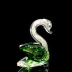 Crystal Swan Figurine – Diamond Glass Ornament for Home Decor and Kids Gifts
