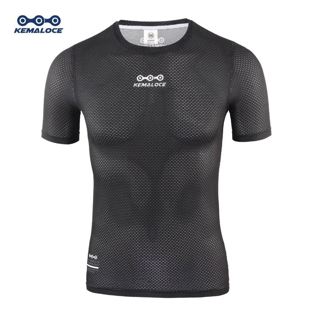 Breathable Mesh Cycling Base Layer – Short Sleeve Undershirt for MTB Biking