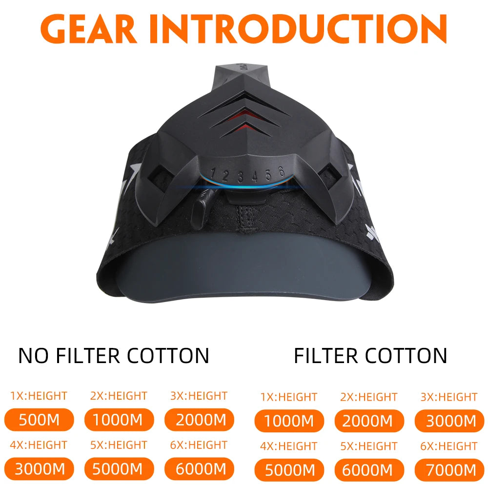 Elevation Training Mask – Black Fitness Gear for Running and Gym Workouts