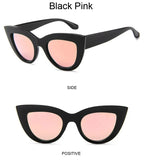 Retro Cat Eye Sunglasses – Oversized Plastic Frames for Women Fashion