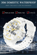 Digital Sports Watch – Waterproof LED Military Timepiece for Outdoor Men