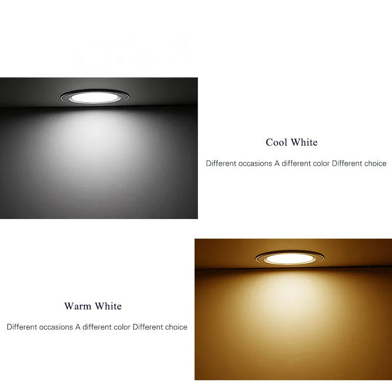 Dimmable LED Recessed Downlight – Tri-Tone Ceiling Spot for Home Lighting