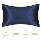 Mulberry Silk Pillowcase – Queen Standard Satin Sleep Case for Hair and Skin