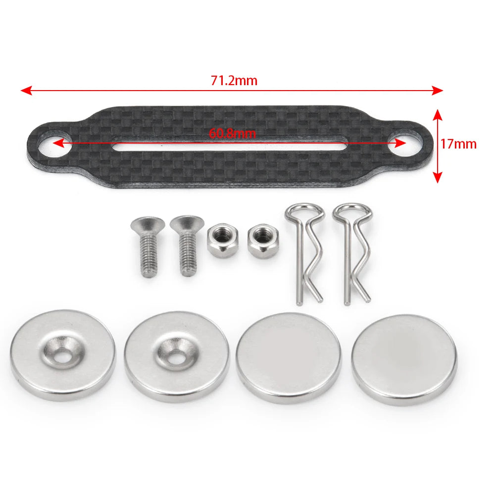 Carbon Fiber Magnetic Body Post for 1/10 RC Crawler Axial SCX10