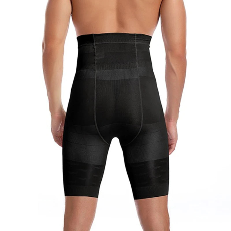 Compression Waist Trainer Shorts – Slimming Body Shaper for Men