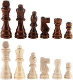 Staunton Wooden Chess Pieces – 8cm King Standard Set for Tournament Play