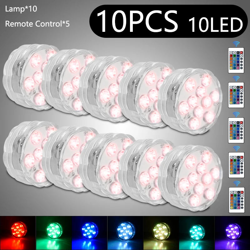 RGB Underwater LED Light – Remote Controlled Lamp for Swimming Pools and Aquariums
