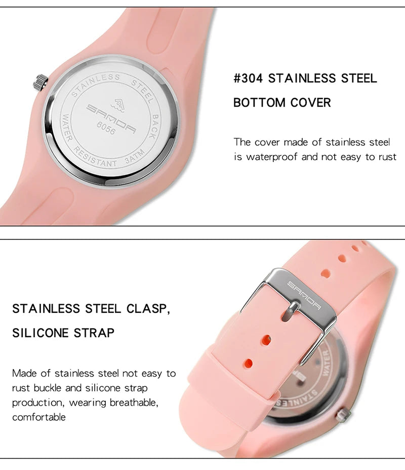 Ultra-thin Quartz Women's Watch – Minimalist Luxury Waterproof Wristwatch