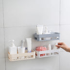 Adhesive Corner Shower Shelf – Wall Mounted Storage for Bathroom and Kitchen