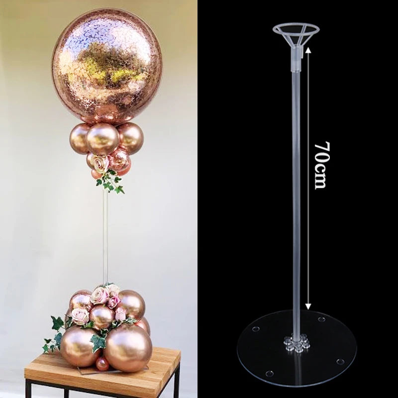 Balloon Column Stand Kit – Adjustable Table Decor for Birthday Wedding Parties
