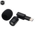 Portable Mini Microphone – 3.5mm Type-C Flexural Mic for Phone and Laptop