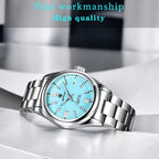 Stainless Steel Mechanical Watch – 10Bar Waterproof for Diving and Sports
