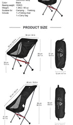Folding Camping Chair – Portable Outdoor Seat for Fishing and Beach Travel