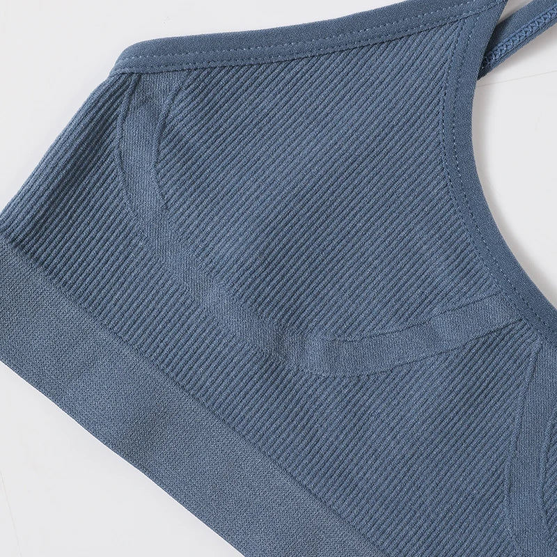 Seamless Push Up Bra – Soft Low Back Crop Top for Everyday Comfort