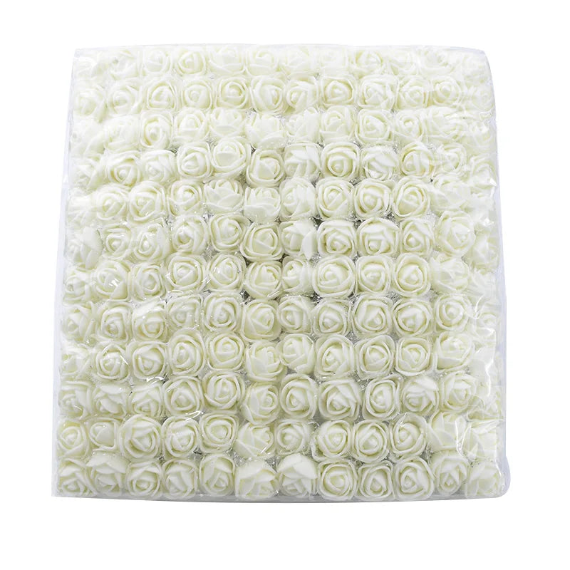 Artificial PE Rose Flowers – UV Resistant Decor for Wedding and DIY Crafts