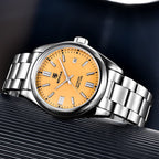 Stainless Steel Mechanical Watch – 10Bar Waterproof for Diving and Sports