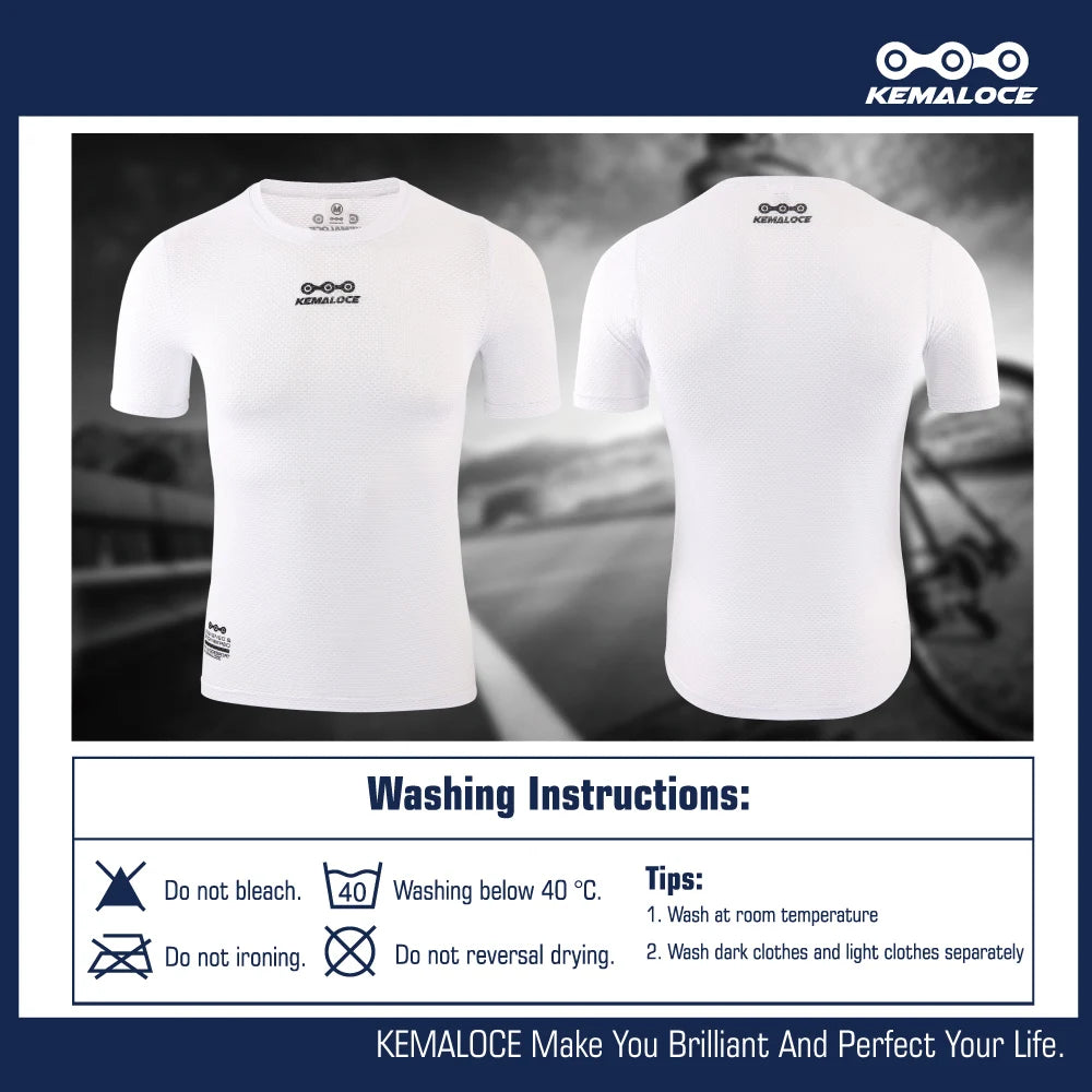 Breathable Mesh Cycling Base Layer – Short Sleeve Undershirt for MTB Biking