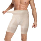 Compression Waist Trainer Shorts – Slimming Body Shaper for Men