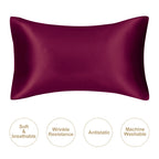 Mulberry Silk Pillowcase – Queen Standard Satin Sleep Case for Hair and Skin