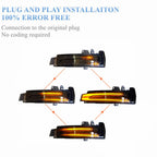 Dynamic LED Side Mirror Indicators – Sequential Turn Signals for Mercedes Benz