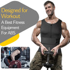 Men Sweat Sauna Vest – Neoprene Body Shaper for Gym Weight Loss