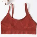 Seamless Push Up Bra – Soft Low Back Crop Top for Everyday Comfort