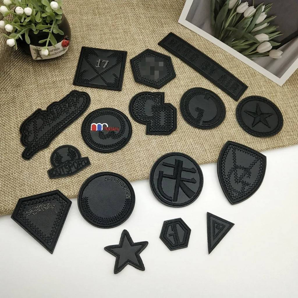 Self-Adhesive PU Leather Patches – Round Repair Appliques for Clothing and Bags