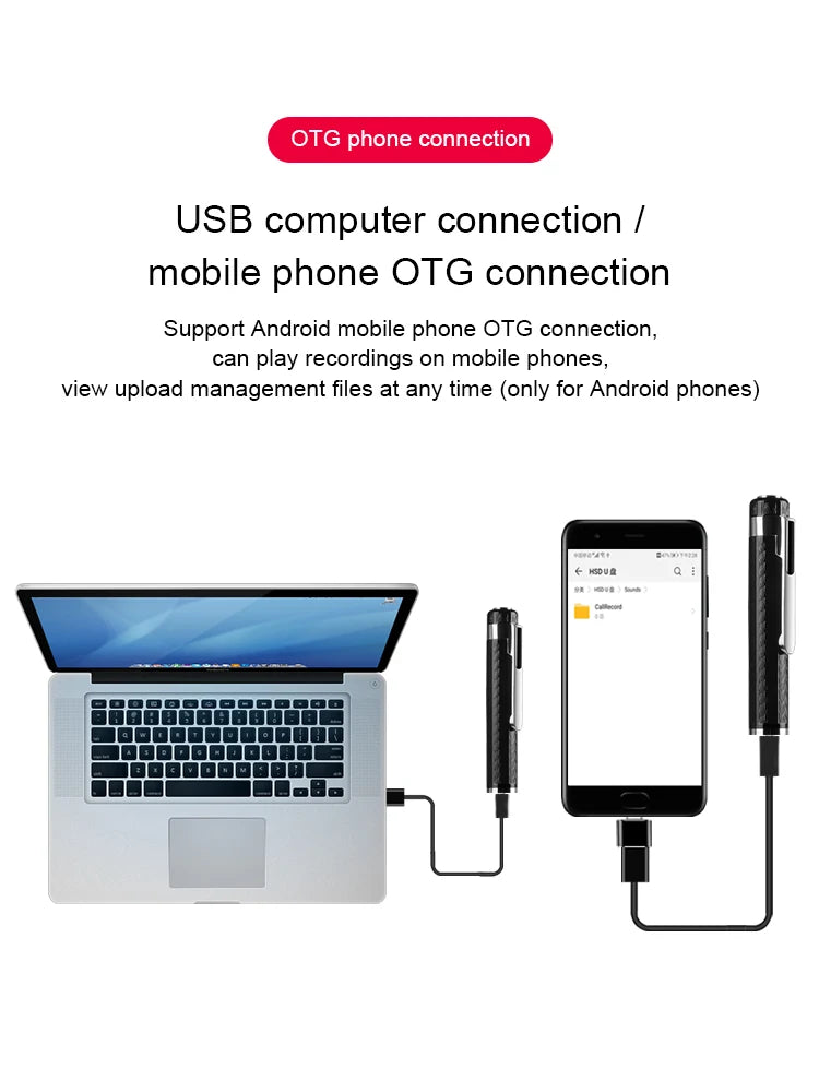 Digital Voice Recorder Pen – Portable USB MP3 Player for Lectures and Meetings