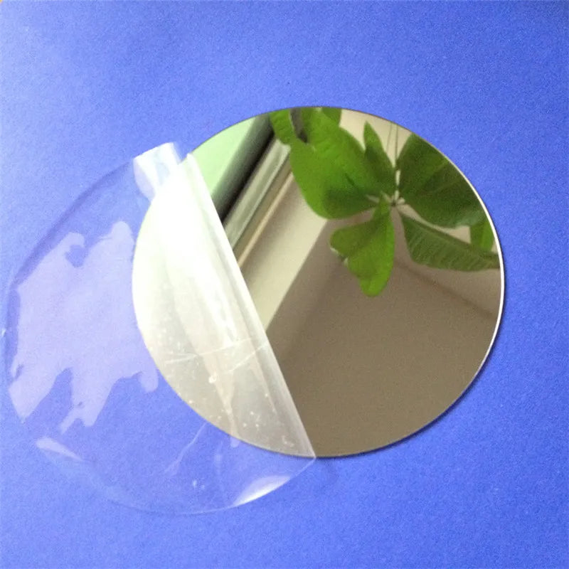 Round Acrylic Mirror Wall Stickers – 100mm Decorative Adhesive Home Decor