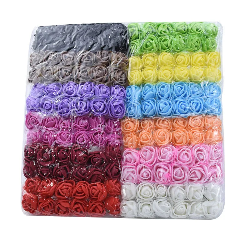 Artificial PE Rose Flowers – UV Resistant Decor for Wedding and DIY Crafts
