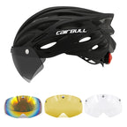 Adjustable Cycling Helmet – LED Light Visor for Road and Mountain Bike