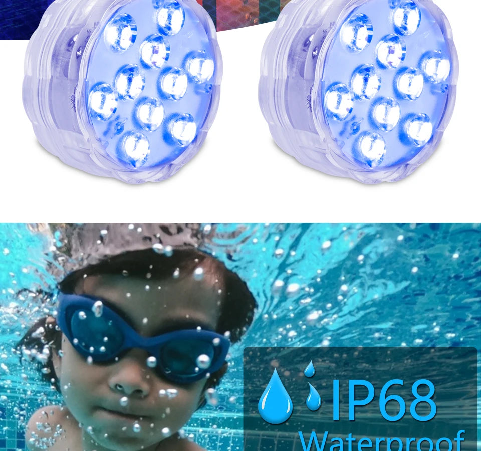 RGB Underwater LED Light – Remote Controlled Lamp for Swimming Pools and Aquariums