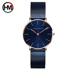 Rose Gold Stainless Steel Watch – Japan Quartz Waterproof for Ladies