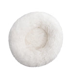 100cm Plush Donut Pet Bed – Calming Round Mat for Large Dogs and Cats